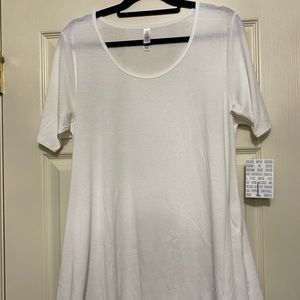 LuLaRoe Large White Perfect T